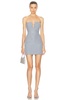 Strapless Diamante Mini Dress