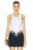 Payette Flower Brooch Rib Tank Top