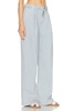 Pleated Denim Trouser