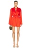 Aesha Bell Sleeve Mini Shirt Dress