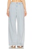 Pleated Denim Trouser