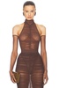 Ruched Mesh Bodysuit With Gloves