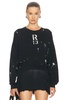 Cropped R13 Crewneck Sweatshirt