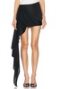 Drape Front Asymmetric Skirt