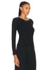 Pointelle Slim Fit Long Sleeve Top