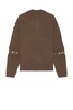 Cut Out Polo Sweater