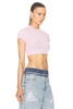 Cropped Short Sleeve Top