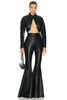 Leather Flare Pant