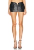 Leather Pocket Mini Skirt