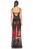 Pigalle Mesh Slip Printed Dress