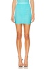 Ruched Crystal Mini Skirt