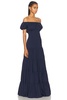 Larissa Off Shoulder Tiered Empire Maxi Dress