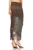 X Shayne Oliver Mesh City Long Skirt