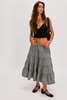 In Full Swing Gingham Midi Skirt