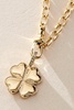 14k Gold Plated Clover Charm Necklace