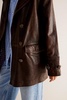 We The Free Top Notch Leather Pea Coat