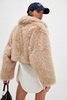 Paris Cropped Faux Fur Jacket