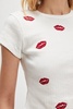 Daydreamer Embroidered Lips Tee