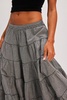 In Full Swing Gingham Midi Skirt