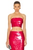 Stretch Sequin Tube Top