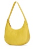 Yellow leather shoulder bag