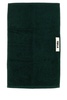 Bottle green terry guest towel