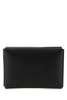 Black leather card holder