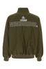 Army green polyester blend jacket