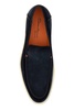 Navy blue suede loafers