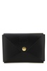 Black leather card holder