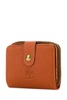 Orange leather wallet