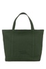 Dark green canvas big shopping bag