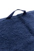 Navy blue terry guest towel