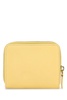 Pastel yellow leather wallet