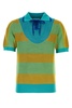 Multicolor mesh polo shirt