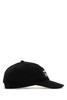 Black polyester blend baseball cap