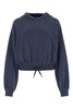 Air force blue stretch polyester blend sweatshirt