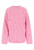 Pink alpaca blend oversize sweater