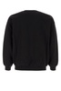 Black cotton blend oversize sweatshirt