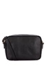 Black leather crossbody bag