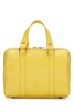 Yellow leather handbag