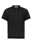 Black cotton blend Taske Scale polo shirt