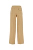 Camel polyester wide-leg pant