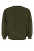 Dark green cotton blend oversize sweatshirt