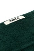 Bottle green terry guest towel