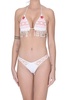 Cut-out eco-leather inserts bikini