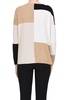 Color block cashmere pullover