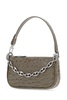 Dove Grey Leather Mini Rachel Handbag