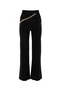 Black Stretch Wool Blend Pant