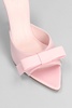 Honorine Slipper-mule In Rose-pink Satin